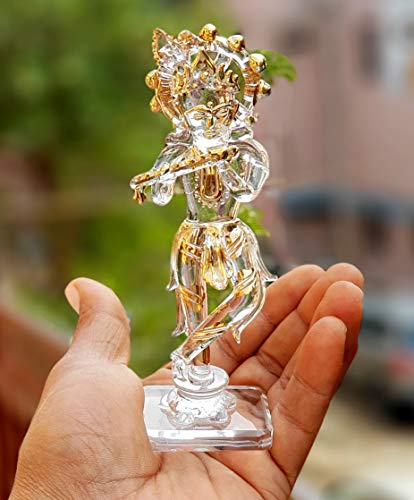 Esplanade Krishna Kishan Murti Idol Statue Sculpture Glass