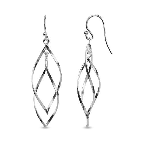 LeCalla Sterling Silver Jewelry Classic Earring for Women