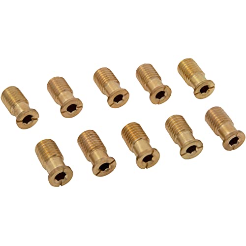 Wood Grip | 10 Pack MB1 Pool Cover Brass Anchor Head Screw Bolt for Concrete and Pavers | Loop Lock Pool Cover Parts | Pool Cover Replacement Parts | Loop Loc Spring Covers (10 Pack)