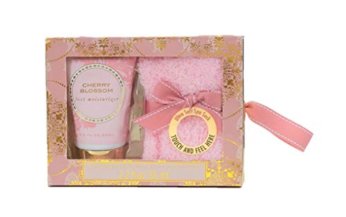 Cozy Sock and Lotion Gift Box Sets, Cherry Blossom