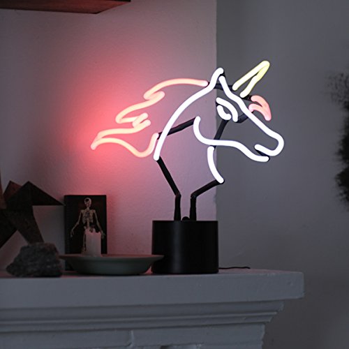 Amped Co Unicorn Desk Light 115x12 Neon Signs Light Up Unicorn Lamps Bedroom