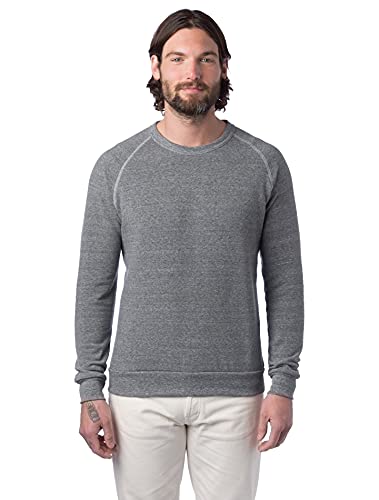Alternative Men's Champ Fleece Sweatshirt, Eco Grey Large