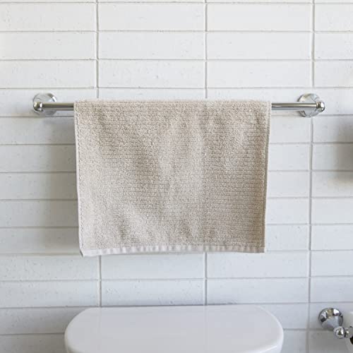 Dorence 4piece Bathroom Hardware Set Towel Rack and Accessories Chrome Finish