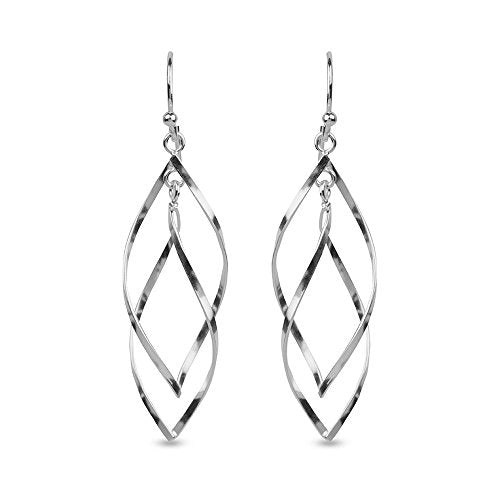 LeCalla Sterling Silver Jewelry Classic Earring for Women