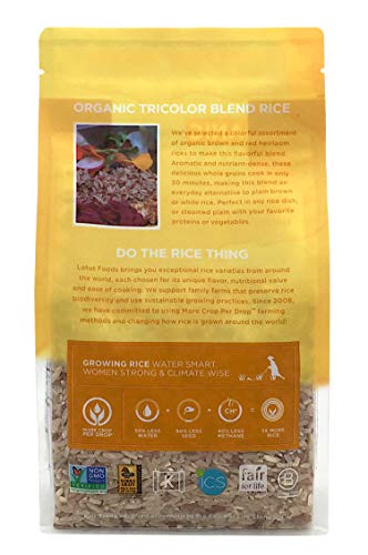 Lotus Foods Tricolor Blend Rice 0.94 Lb Pack of 6