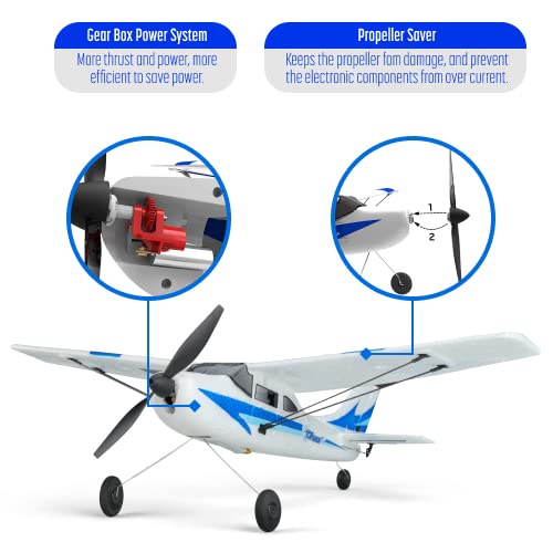 Top Race Remote Control Airplane Rc Plane 3 Channel Battery Powered