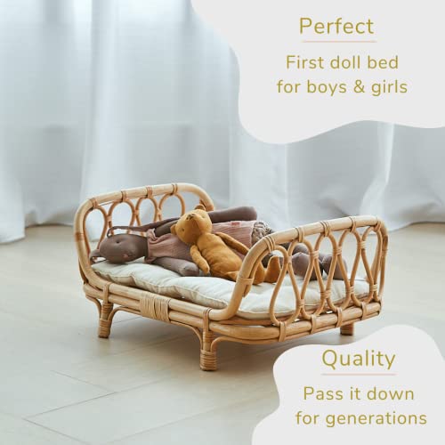 Bebe Bask Handmade Baby Doll Bed 100% Natural Organic