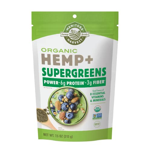 Manitoba Harvest Organic Hemp & Supergreens Powder 7.5 Oz Vitamins & Minerals