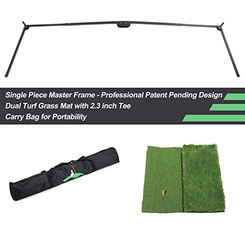 Steady Doggie Golf Nets for Backyard Driving, Golf Practice Net Dual Golf Mat