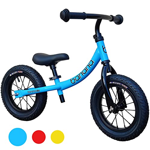 Banana GT Balance Bike Lightweight Toddler Bike Boys & Girls Ages 2 to 5 Blue