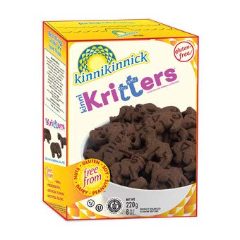 Kinnikinnick Cookie Chocolate Animal Gluten Free 8 Ounce Pack of 6