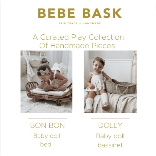 Bebe Bask Handmade Baby Doll Bed 100% Natural Organic