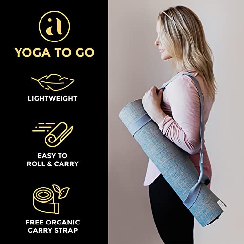 Ajna Organic Yoga Mat Large Non Slip Eco Friendly Reversible Jute 72 Inch 5mm