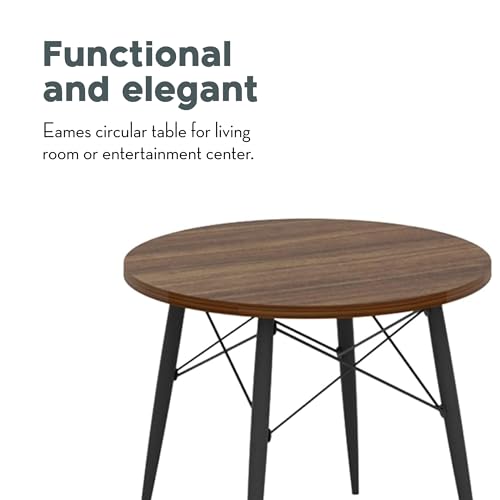 Circular Coffee Table Eames Type 80cm X 44cm Height Mdf Covering With Laminate 4 Legs
