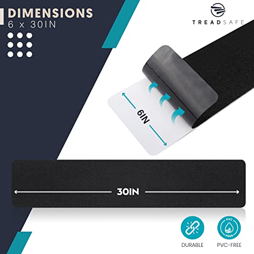 Treadsafe Premium 6X30 Anti Slip Grip Traction Tape Black Anti slip 15 Pack