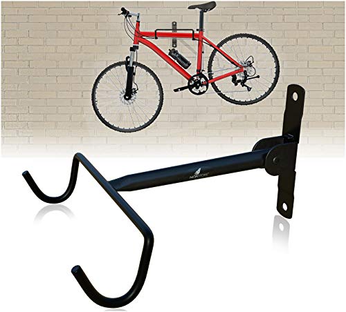 Noa Bike Wall Mount Bike Hanger Foldable Horizontal Bicycle Rack Beach Black