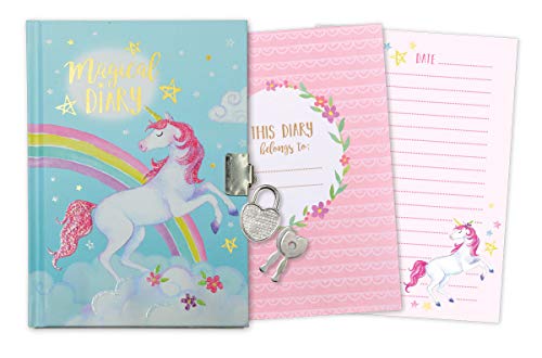 Jewelkeeper Girls Unicorn Secret Diary With Heart Shaped Private Journal