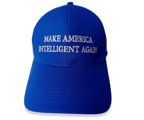 KDOG Make America Intelligent Again Adjustable Baseball Cap Blue