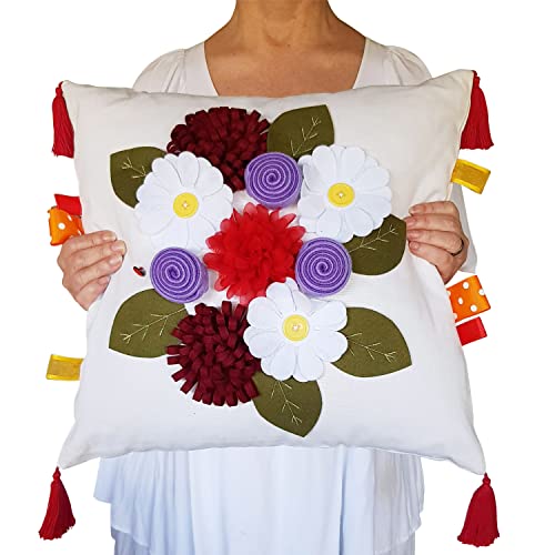 Modisso Sensory Pillow Cover. Fidget Blanket for Dementia. Dementia Products for Elderly and Alzheimers Activities. for Comfort and Anxiety Relief.