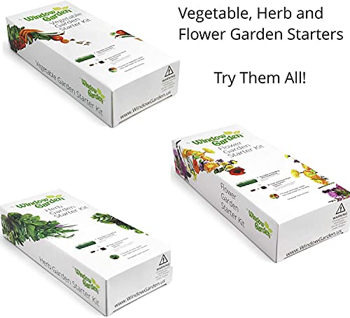 Window Garden Basil Herb Kit Grow Your Own Food Indoor Herb Garden
