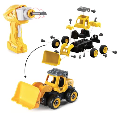 Construction Toys Building Take Apart Toys With Electric Drill Remote Control Car