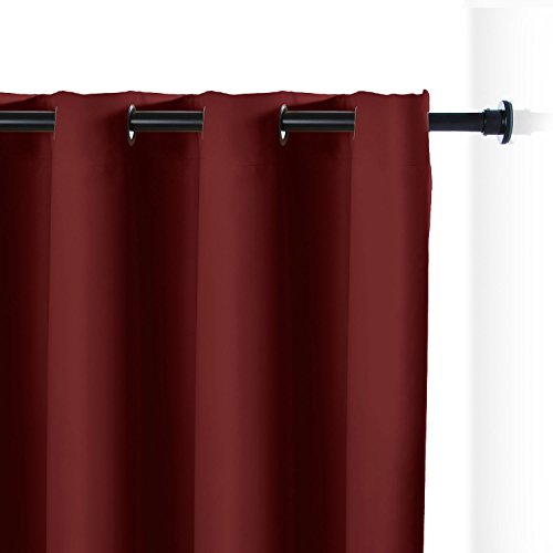 Room/Dividers/Now Tension Rod Room Divider Curtain Kit - Large A, 8ft Tall x 6ft 8in - 9ft 6in Wide (Sierra Red) | Premium Curtains for Room Partition, Create Privacy, Blackout, Noise Reduction