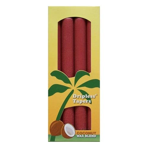Aloha Bay Palm Tapers Burgundy, 4 Count