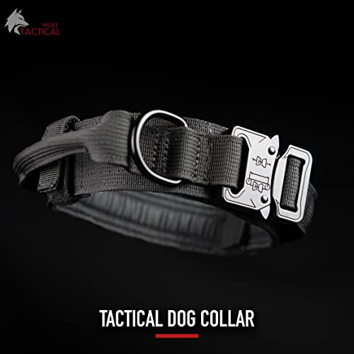 Wolf Tactical Dog Collar For Large Dogs Military Heavy Duty Dog Collars