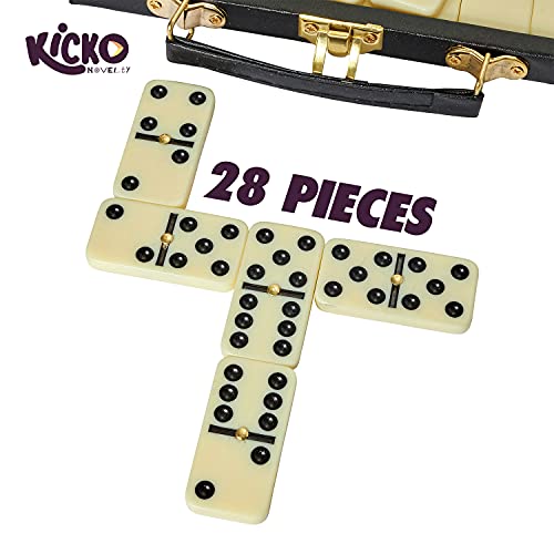 Kicko Domino Set Premium Classic 28 Pieces Durable Up to 2 to 4 Players