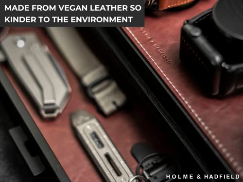 Watch Case Vegan Leather Padding - Rustic Brown