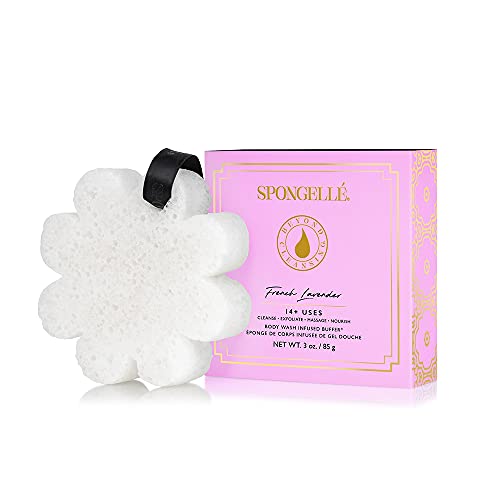 Spongelle Boxed Flower Body Buffer Shower/Bath Sponge French Lavender