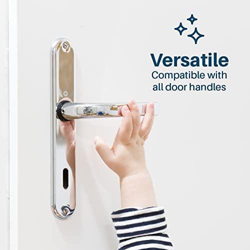 Child Proof Door Lever Lock - Door Handle Lock 3M Adhesive by Inaya