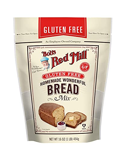 Bob's Red Mill Gluten Free Homemade Wonderful Bread Mix, 16 Ounce (Pack of 4)