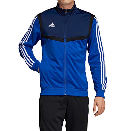 Adidas Tiro 19 Polyester Mens Pes Football Sportswear Bold Blue Jacket XXLarge
