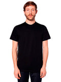 American Apparel Unisex Fine Jersey Short Sleeve T-Shirt Black X-Small