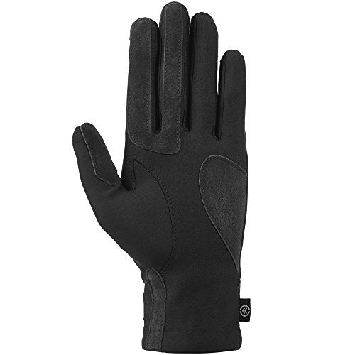 isotoner mens Ti-24028 gloves Black Medium Large US Gloves