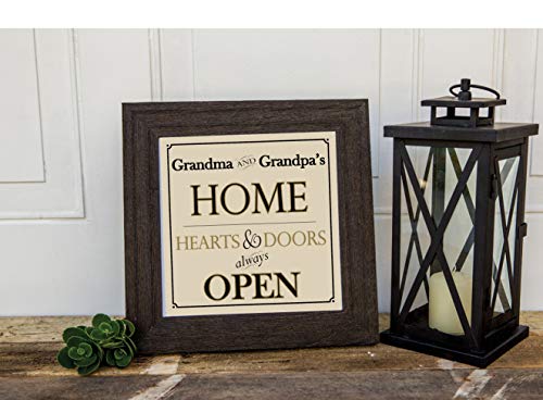 The Grandparent Gift Grandpa Home Sign Grandma Gift: Decorative