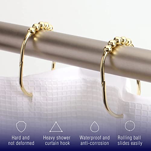 2 Lb Depot Wide Shower Curtain Hooks Rings Set Gold Finish Shower Rods