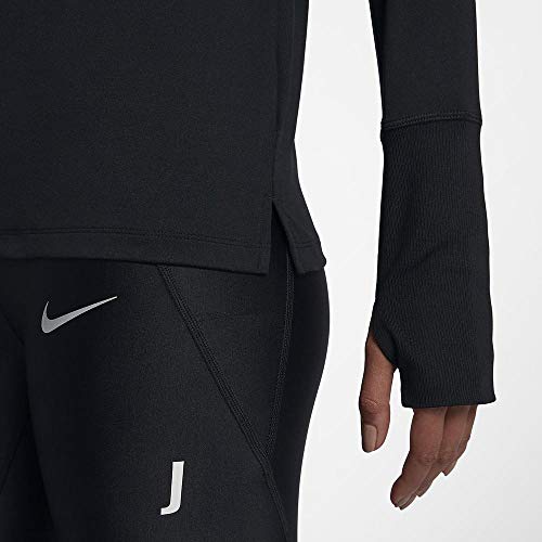 Nike Element Black 1 2 Zip Collared Running Top Small