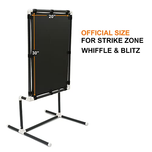 Strike Zone Target for Blitz Ball and Wiffle Ball - Official Size - 32" H x 22" W Assembles & Dissembles Easily