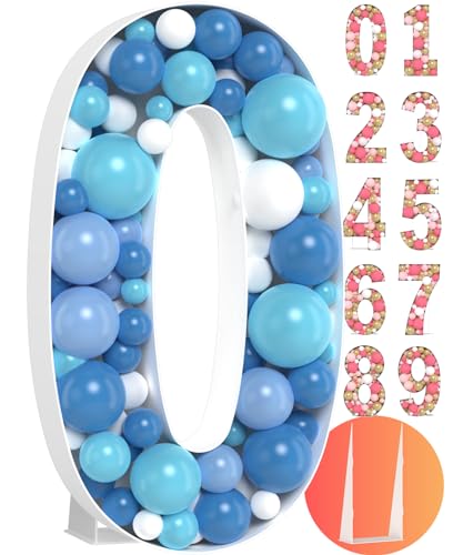 Super Easy Assembly Large Marquee Numbers Balloon Frame for Birthday Decorations