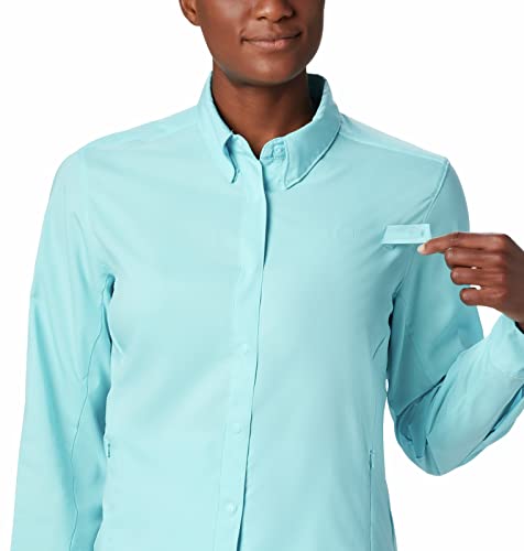Columbia Women’s PFG Tamiami™ II Long Sleeve Shirt, Clear Blue X-Small
