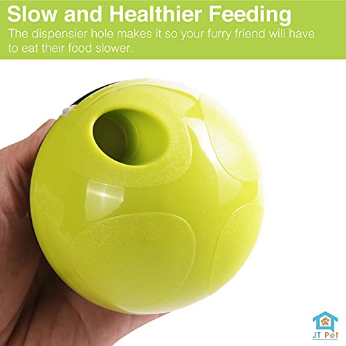 JT PET Treat Dispensing Balls | Interactive Food Dispensing Toy | Perfect Toy to Slowly Feed Your Pet | Pack of 2
