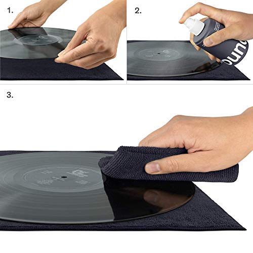 Boundless Audio Record Cleaner Kit Cloths Large 12 X 12 Record Drying