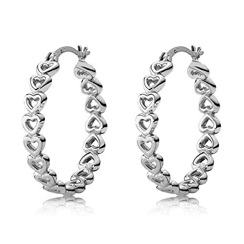 LeCalla Sterling Silver Valentines Day Earrings for Women