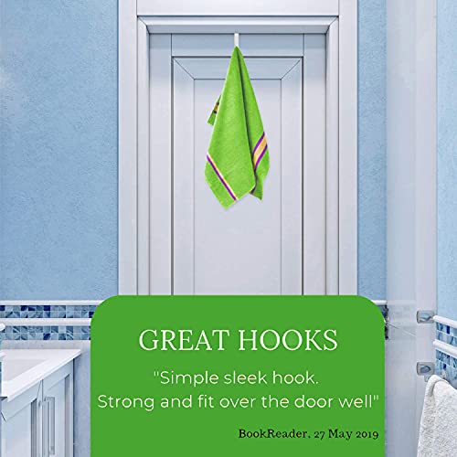 Unjumbly Over the Door Hook Hangers and Over the Door Hooks White