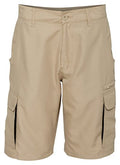 Burnside Mens Microfiber Shorts-B9803-36 Khaki