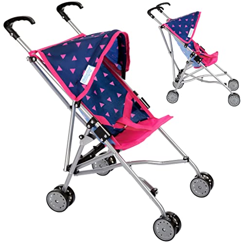 Kinderplay Doll Stroller Navy Blue 54cm Handle Height Model Kp0290t 41 X 20 X 155cm