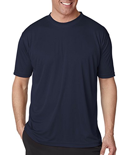 Ultraclub Men's Cool & Dry Sport Performance Interlock T-shirt 4XLarge Navy