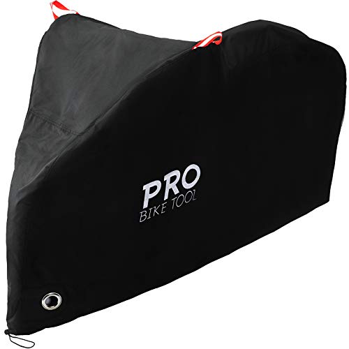 PRO BIKE TOOL Bike Cover for Outdoor Bike Storage - Stationary L for 1 Bike - Heavy Duty Riptstop Material, Waterproof and Anti-UV - Bicycle Cover Protection for Mountain & Road Bikes, Bike Tent